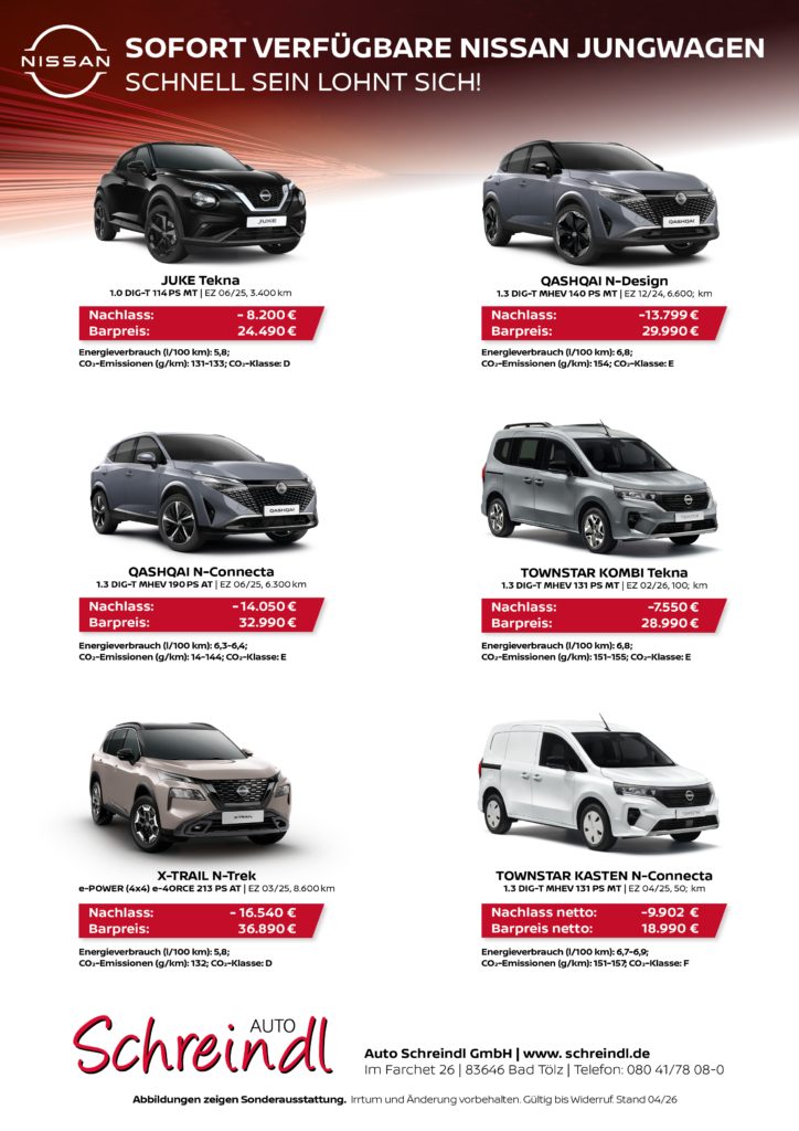 Schreindl Abverkaufsanzeige A4 04 2026